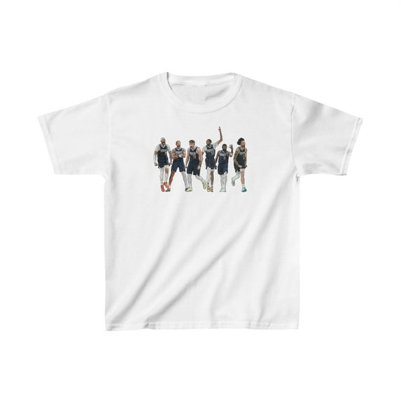 2024 Final Dallas Luka Irving PJ Washington basketball fans Kids Cotton Tee