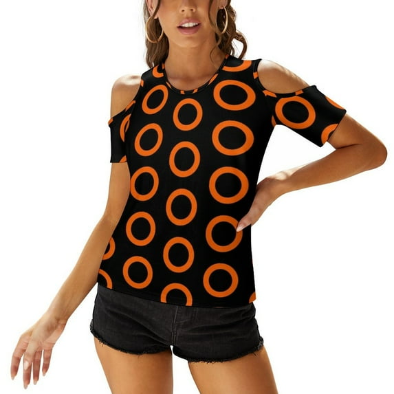 2024 Fishman Halloween Donuts Women Zipper Sexy Printed Vintage T Shirts Tops Full Print T-Shirt Phish Phish Halloween Fishman