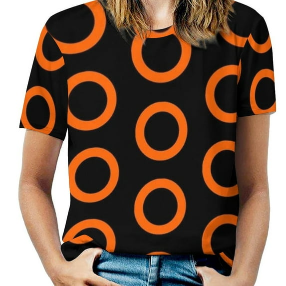 2024 Fishman Halloween Donuts Women Zipper Sexy Printed Vintage T Shirts Tops Full Print T-Shirt Phish Phish Halloween Fishman