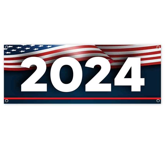 2024 Flag 13 oz Vinyl Banner With Metal Grommets