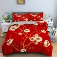 thumbnail image 1 of 2024 Floral Duvet Cover Flower Leaves King Bedding Set Spring Blossom Garden Comforter Cover Farmhouse Petals Botanical Quilt Cover, 1 of 7
