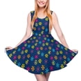 thumbnail image 1 of 2024 Flower Power Dress Retro 60s Trendy Dresses Sleeveless Street Fashion Print Skate Dress Summer Female Oversize Clothes, 1 of 7