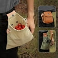 thumbnail image 1 of 2024 Foldable Canvas Belt Bag Foraging Bag Waxed Canvas Fruit Picking Foraging Bag Waxed Canvas Foraging Pouch Camping Outdoor Canvas Folding Storage Bag, Home Textile Storage, 1 of 9
