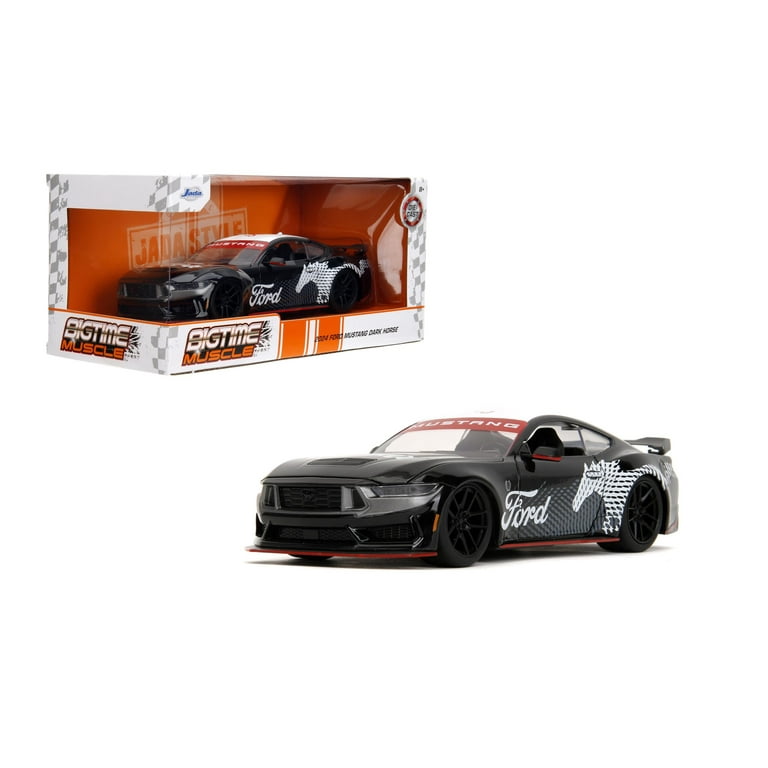 2024 Ford Mustang Dark Horse Black with White Top and