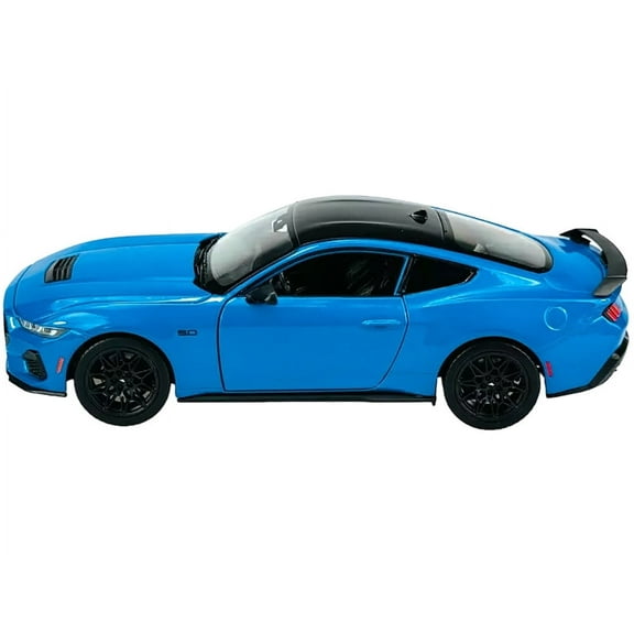 2024 Ford Mustang GT 5.0 Blue with Black Top "NEX Models" Series 1/25 Diecast Model Car by Welly