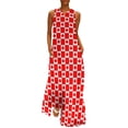 thumbnail image 1 of 2024 Fun Flags Dress Spring Canada Flag Aesthetic Bohemia Long Dresses Ladies Cute Maxi Dress Gift, 1 of 1