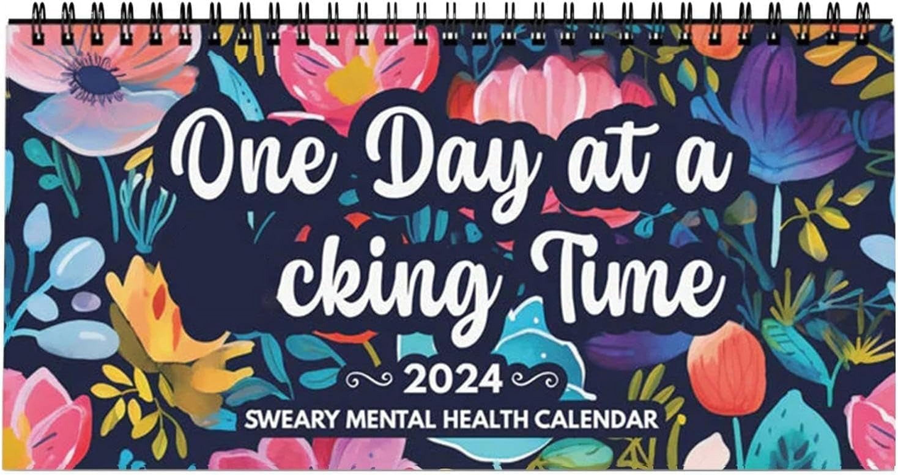 Sweary Mental Health Calendar 2025 Uk Wynne Karlotte