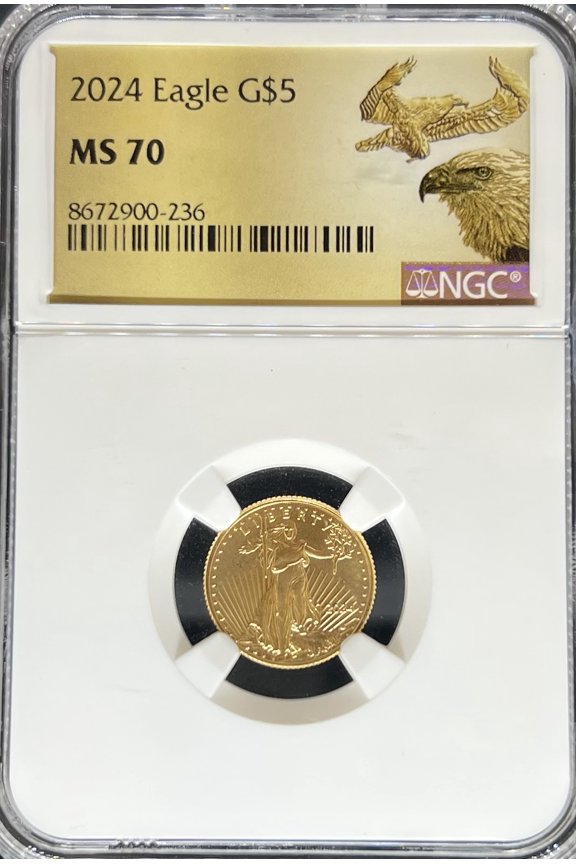 2024 G$5 Eagle MS70 NGC (PA8672900236)