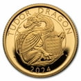 thumbnail image 1 of 2024 GB Royal Tudor Beasts Tudor Dragon 1/4 oz Gold Prf (Box/COA), 1 of 4
