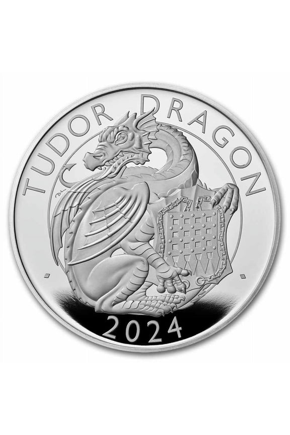 2024 GB Royal Tudor Beasts Tudor Dragon 1 oz Silver Proof Coin