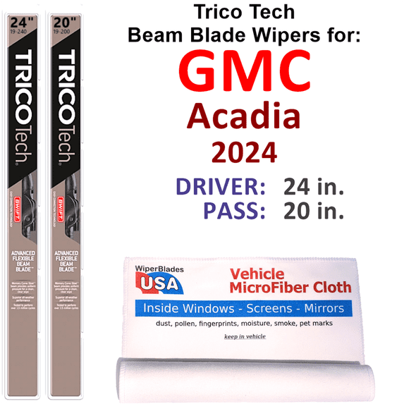 2024 GMC Acadia Beam Blade Wipers (Set of 2)