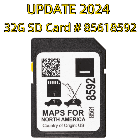 2024 GPS Navigation SD Card Map 85618592 Fit for GM GMC Acadia Canyon Sierra