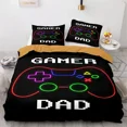 thumbnail image 1 of 2024 Galaxy Gamepad Bedding Set Microfiber Gamer Duvet Cover Video Game Comforter Cover Game Controller Quilt Cover Size, 1 of 7