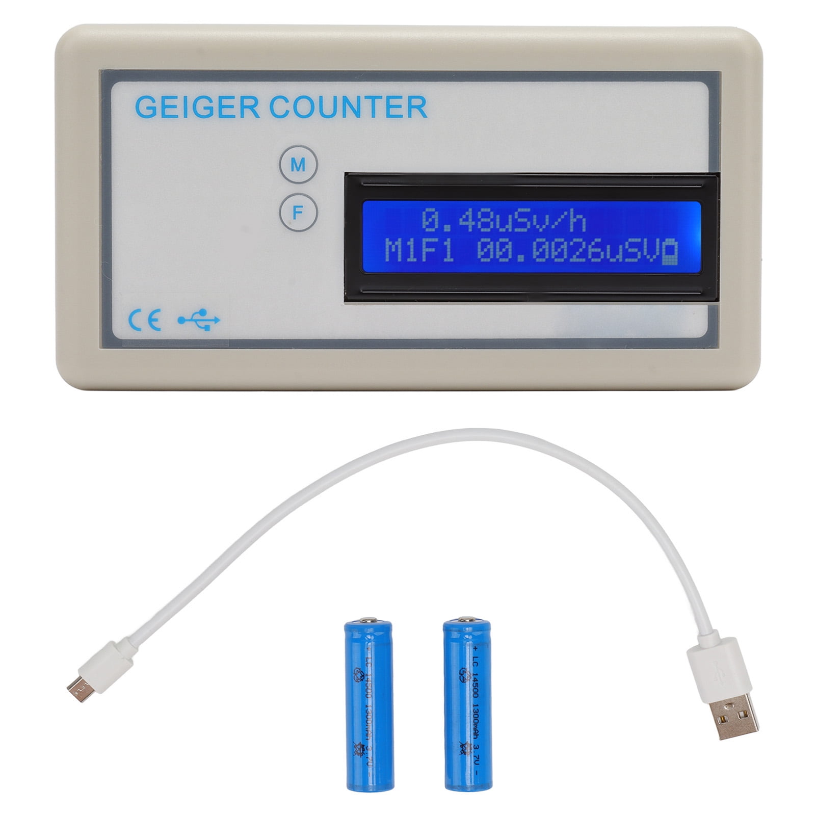 2024 Geiger Counter Accurate Sensitive LCD Display Portable Nuclear