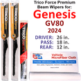 thumbnail image 1 of 2024 Genesis GV80 Performance Beam Wipers (Set of 3) w/Rear Wiper, 1 of 2