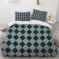 thumbnail image 1 of 2024 Geometry Duvet Cover Set Simple Circles Grid Pattern Comforter Cover Microfiber Geometric Shape Bedding Set for Boys Adult Gift, 1 of 7