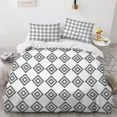 thumbnail image 1 of 2024 Geometry Duvet Cover Set Simple Circles Grid Pattern Comforter Cover Microfiber Geometric Shape Bedding Set for Boys Adult Gift, 1 of 7