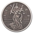thumbnail image 1 of 2024 Gibraltar 1 oz Silver Lady Justice Antique, 1 of 4