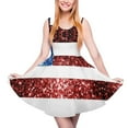 thumbnail image 1 of 2024 Gift Clothes Summer Hot Dress Skate Wear Street Sleeveless Women Dresses Kawaii Stripe Red Blue July of 4th Dress Flag American, 1 of 7