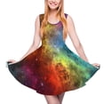 thumbnail image 1 of 2024 Gift Vestido Graphic Female Dress Skate Style Street Waist High Dresses Modern Space Outer Deep Dress Print Galaxy Spiral, 1 of 7