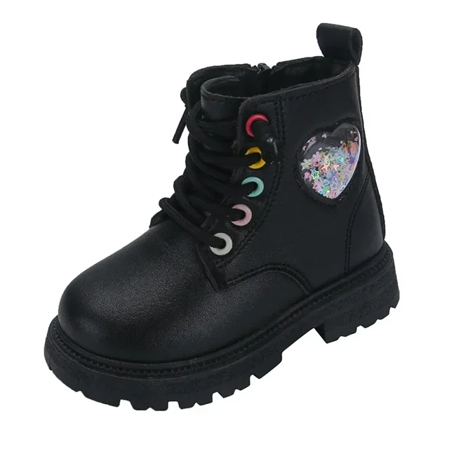 2024 Girls Boots Autumn Winter New Fashion Versatile Kids Ankle Boots