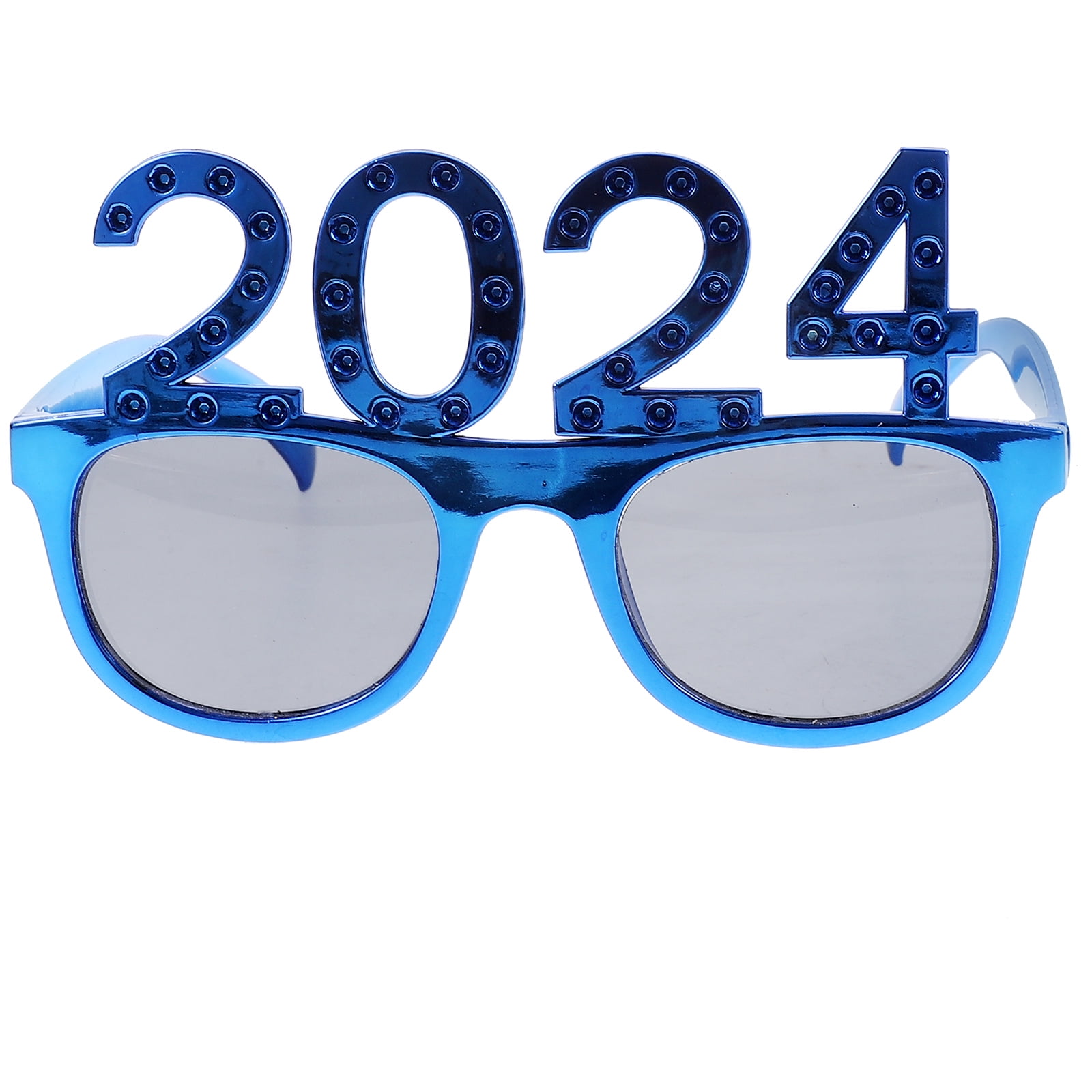 2024 Glasses Ornament Eyeglasses Props New Years Party Glasses Dress up