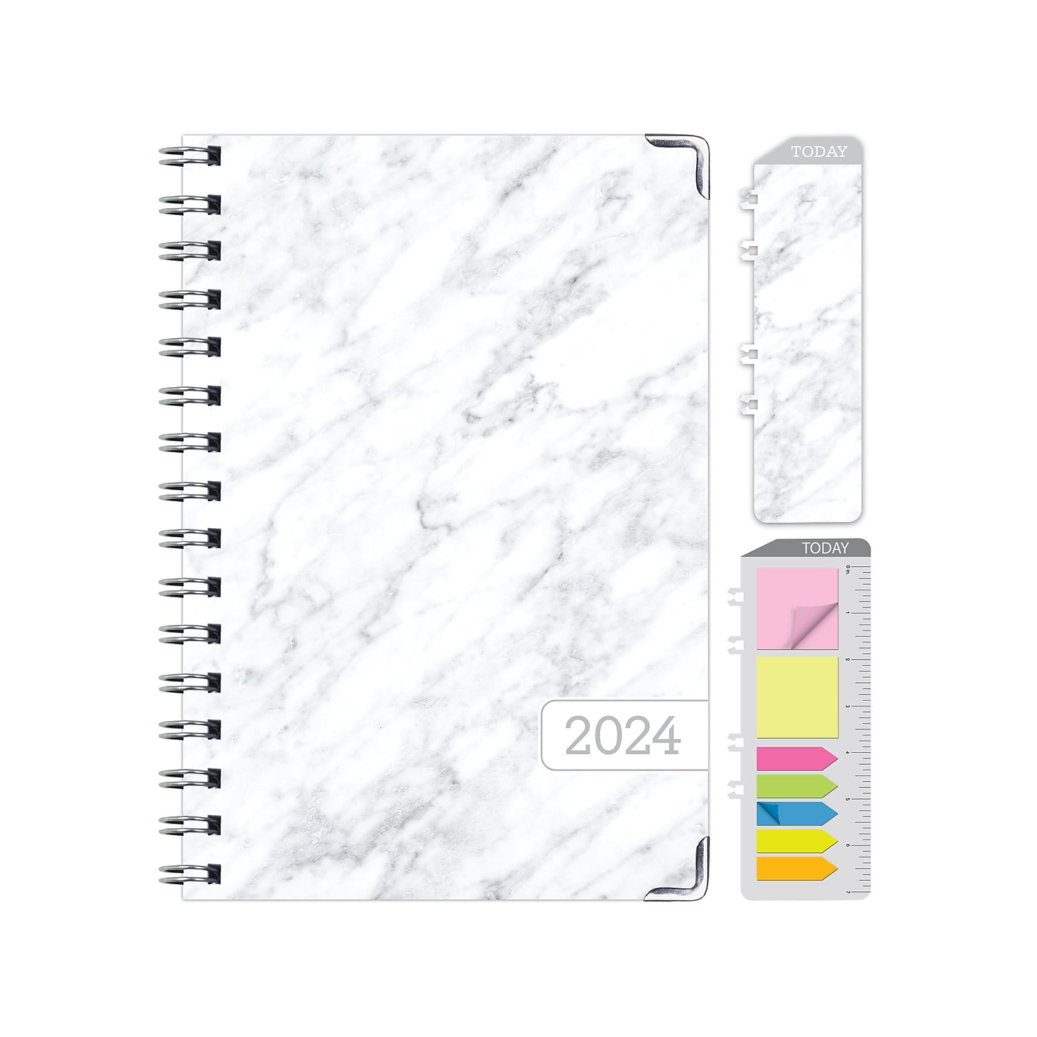2024 Global Printed Products 5.5" x 8" Weekly & Monthly Planner Gray