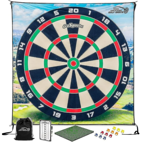 2024 Golf Games With Golf Balls - Giant Size Targets With Chipping Mat - Choose Classic Or Darts180x180cm