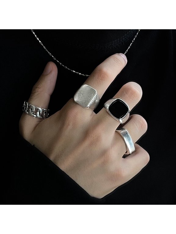 2024 Gothic Skeleton Unisex Ring Set Punk Grunge Butterfly Frog Woman Man Jewelry Hip Hop Party Street Ring Accessories New Gift