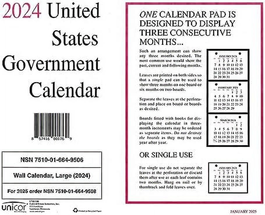 Printable Government Wall Calendar 2025 - aila kaylil