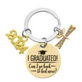 2024 Graduate Stainless Steel Keychain Bag Pendant Graduation 3 Colors