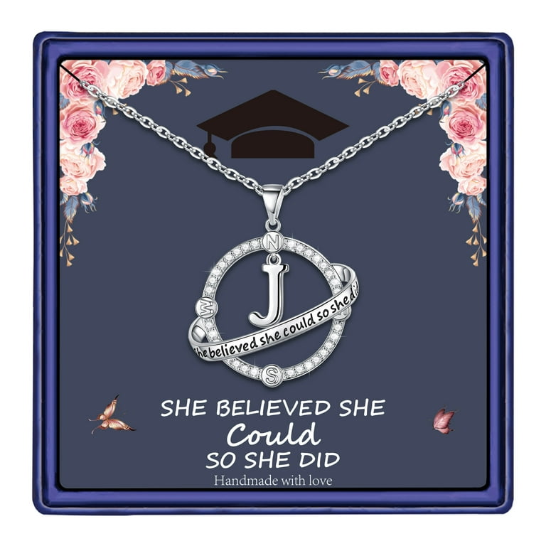 Graduation compass necklace best sale
