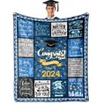 thumbnail image 1 of 2024 Graduation Gifts, Graduation Gifts for Him, Graduation Gifts, College Graduation Gifts for Him Blanket 50"X60", Gifts for Graduation, High School PHD Bachelors Masters Degree Graduation Gifts, 1 of 5