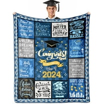 2024 Graduation Gifts, Graduation Gifts for Him, Graduation Gifts, College Graduation Gifts for Him Blanket 50"X60", Gifts for Graduation, High School PHD Bachelors Masters Degree Graduation Gifts