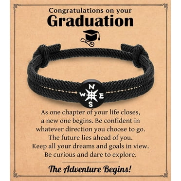 2024 Graduation Gifts for Him, Inspirational Graduates Braided Bracelet