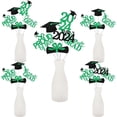 thumbnail image 1 of 2024 Graduation Party Decorations - 27 Pcs Black Green Theme Graduation Table Signs, 2024 Graduation Theme Table Sign, 2024 Graduation centerpiece Sticks,Graduation Party Centerpieces for Tables, 1 of 8