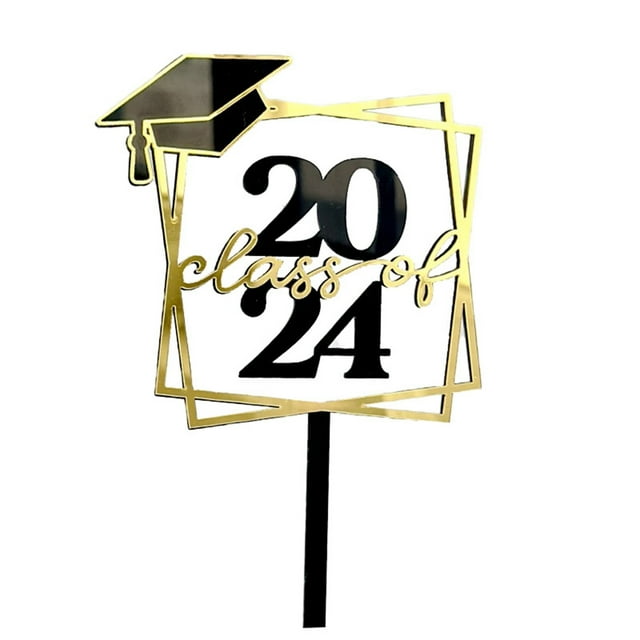 2024 Graduation Season Acrylic Cake Card Happy Graduation Cake ...