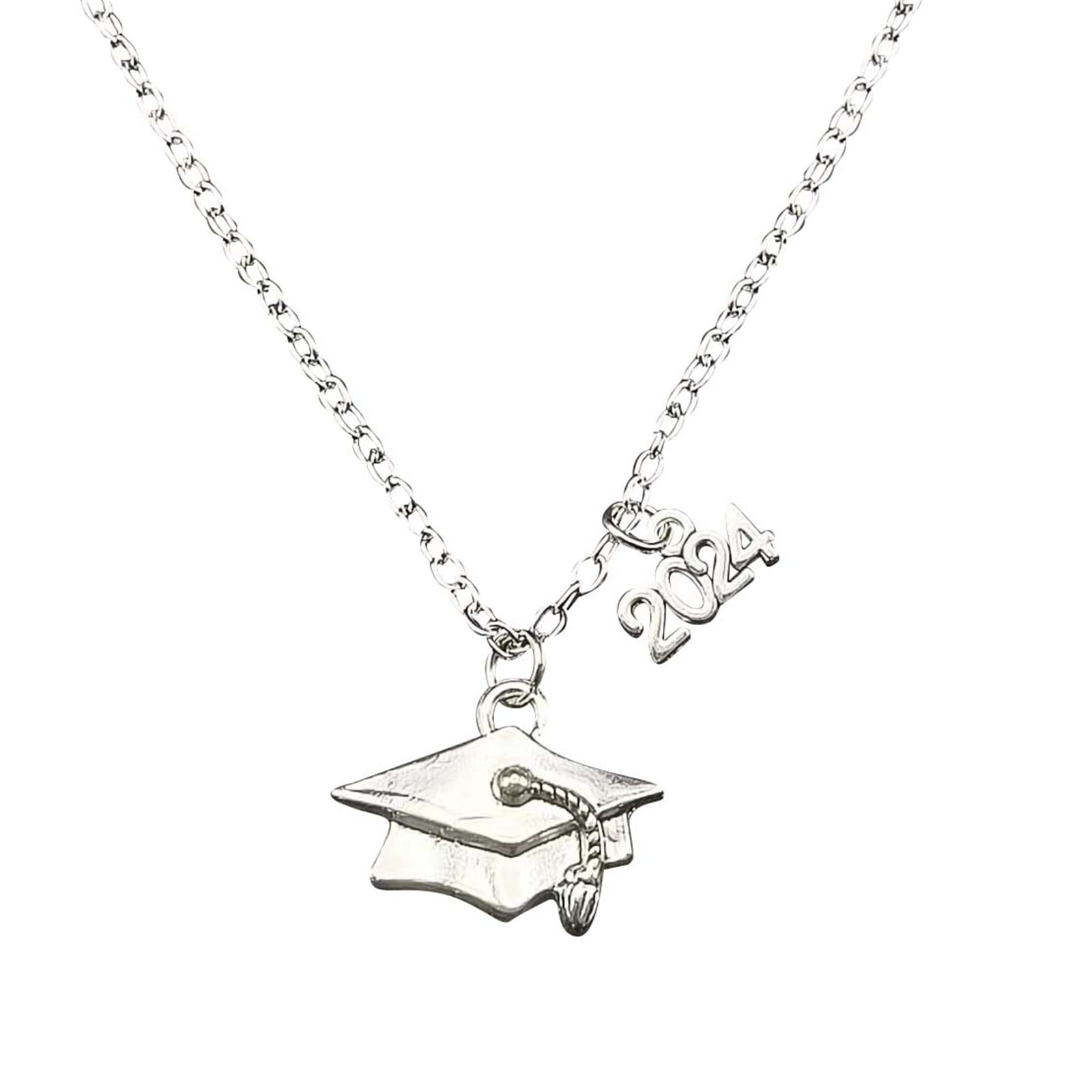 2024 Graduation Season Alloy Pendant Necklace Graduation Season Gift