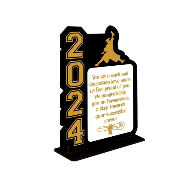 2024 Graduation Season Ornaments Back To School Desktop Ornaments Wooden Crafts Three Wooden Tables Graduation Season Gifts Wooden Photo Ornaments