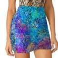 thumbnail image 1 of 2024 Green Paint Splatter Skirt Cool Neon Print Vintage Mini Skirts Street Fashion High Waist Graphic Oversized Casual A-line Skirt, 1 of 7