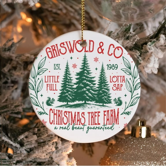 2024 Griswold & Co Christmas Tree Farm Ornament - Vintage Holiday Dcor for Tree Lovers - Rustic Christmas Charm