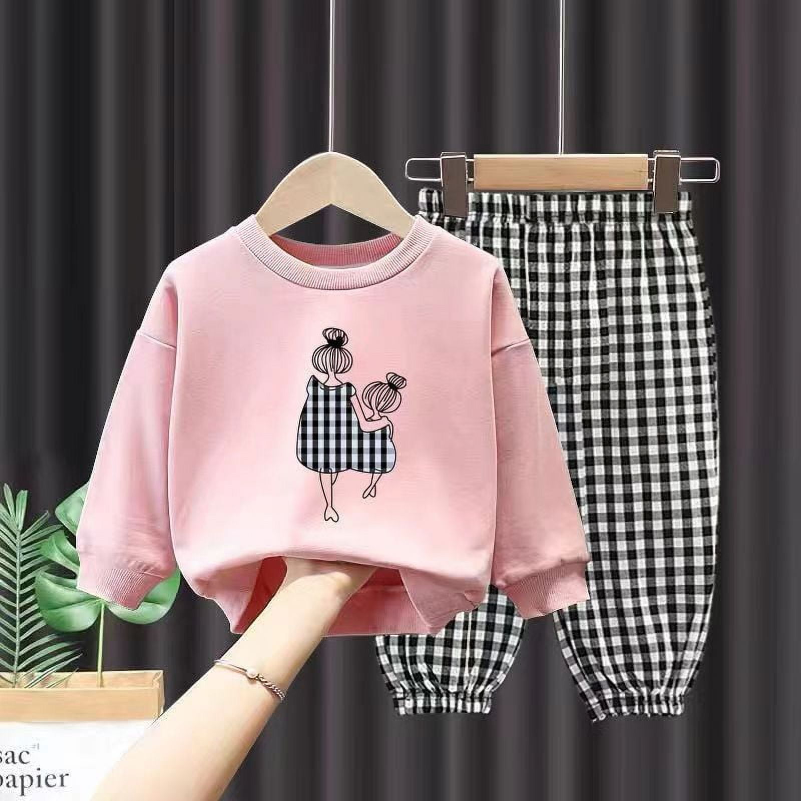 2024 HOT Fashion Girls Clothing Sets 2022 Autumn Kids Long Sleeve T