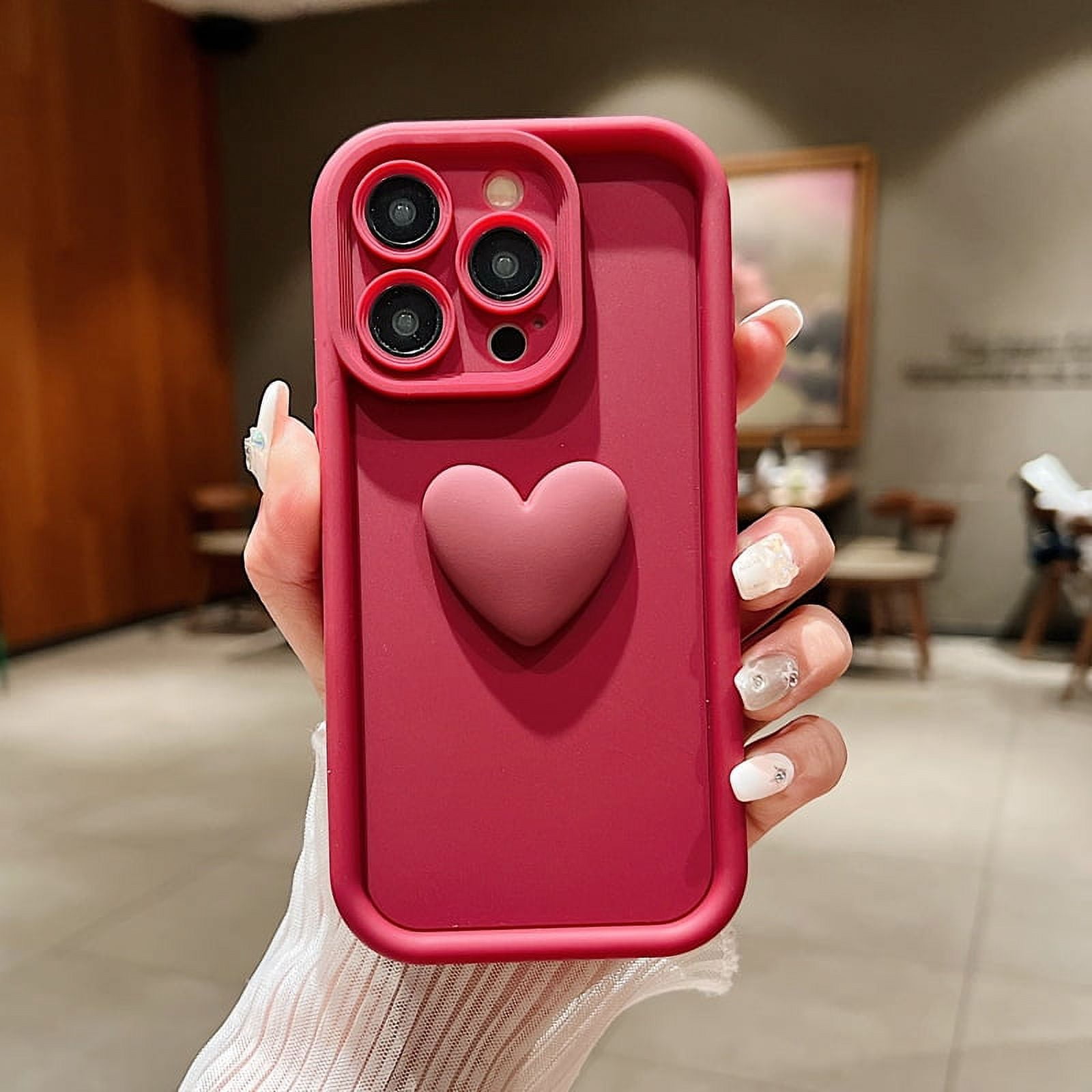 2024-hot-luxury-candy-color-3d-love-heart-soft-phone-case-for-iphone-15