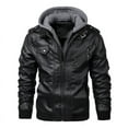 2024 HOT New Men‘s Leather Jackets Autumn Casual Motorcycle PU Jacket