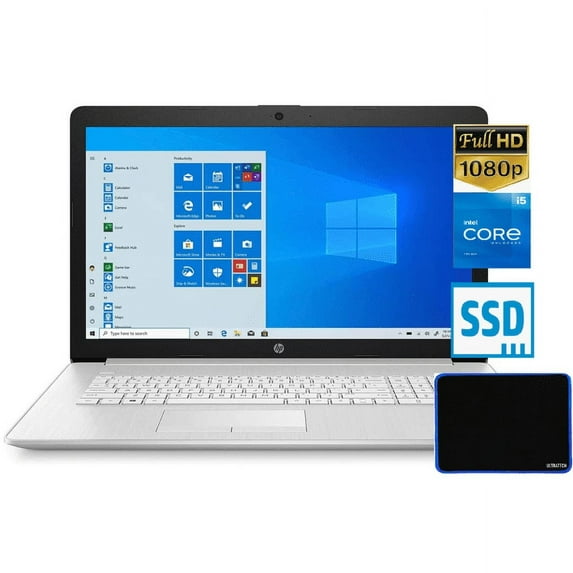 HP Home and Business Full HD 1080P 15.6 Laptop/ Intel 11th Gen i5-1135G7/ 8G RAM DDR4/ 256GB SSD/ Webcam/ WiFi / Bluetooth/ Win 11 with UltraTech Mouse Pad Bundled