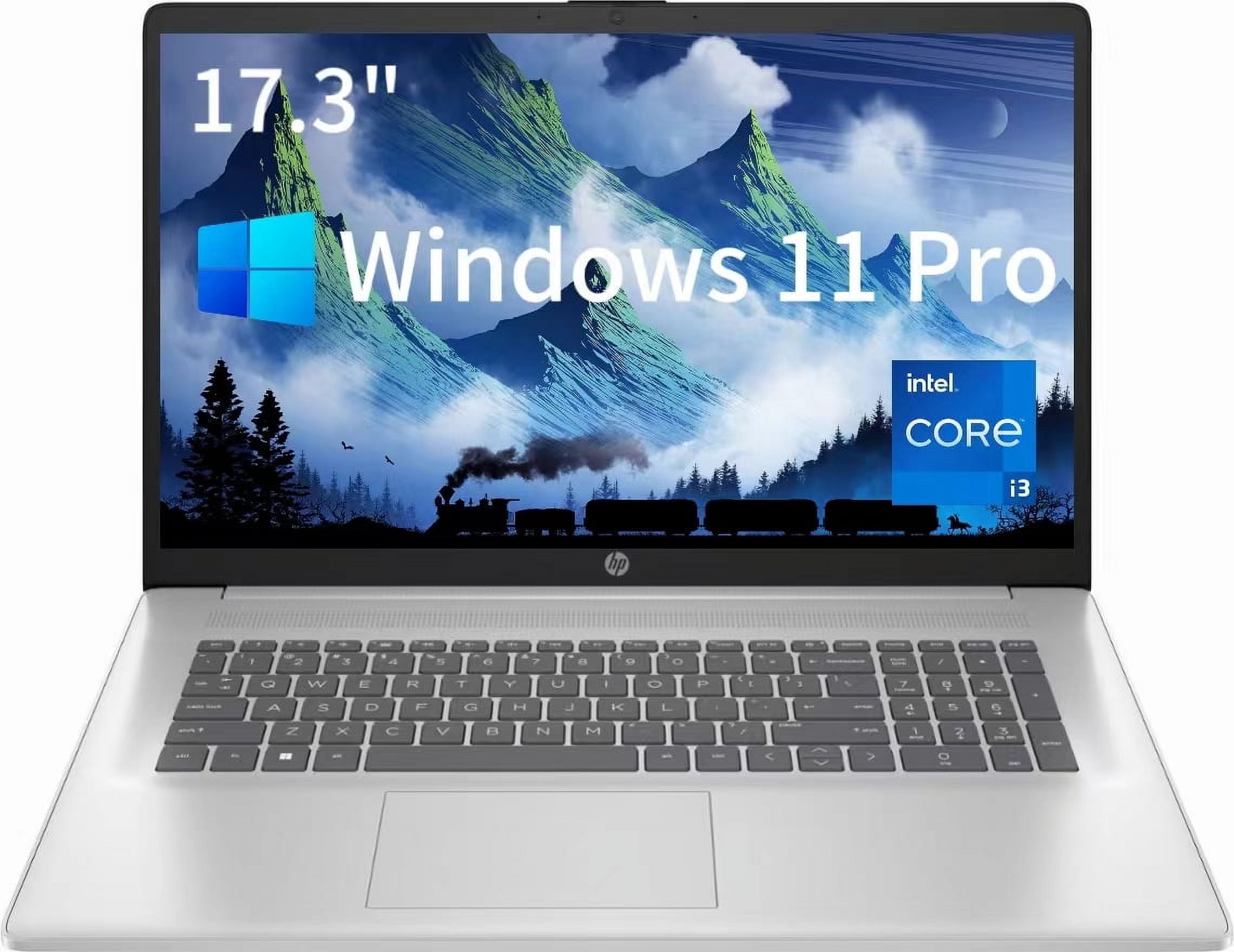 2024 HP Newest 17.3" FHD Laptop,12th Gen Intel Core i3-1215U Processor, 32GB RAM, 2TB SSD, Webcam, HDMI, Bluetooth, Wi-Fi,Windows 11 Pro in S Mode,Silver