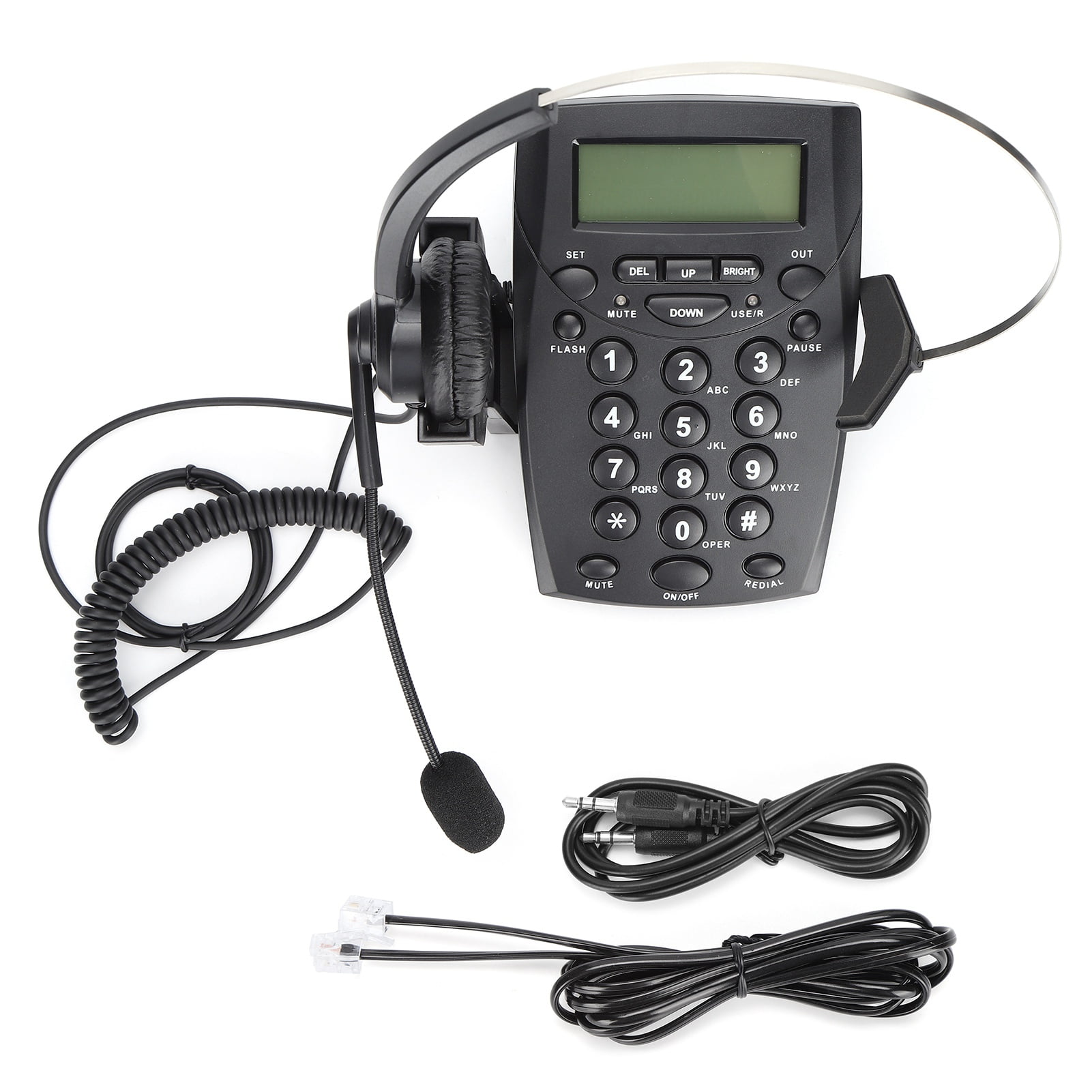 2024 HT800 Call Center Wired Telephone with Omnidirectional Microphone
