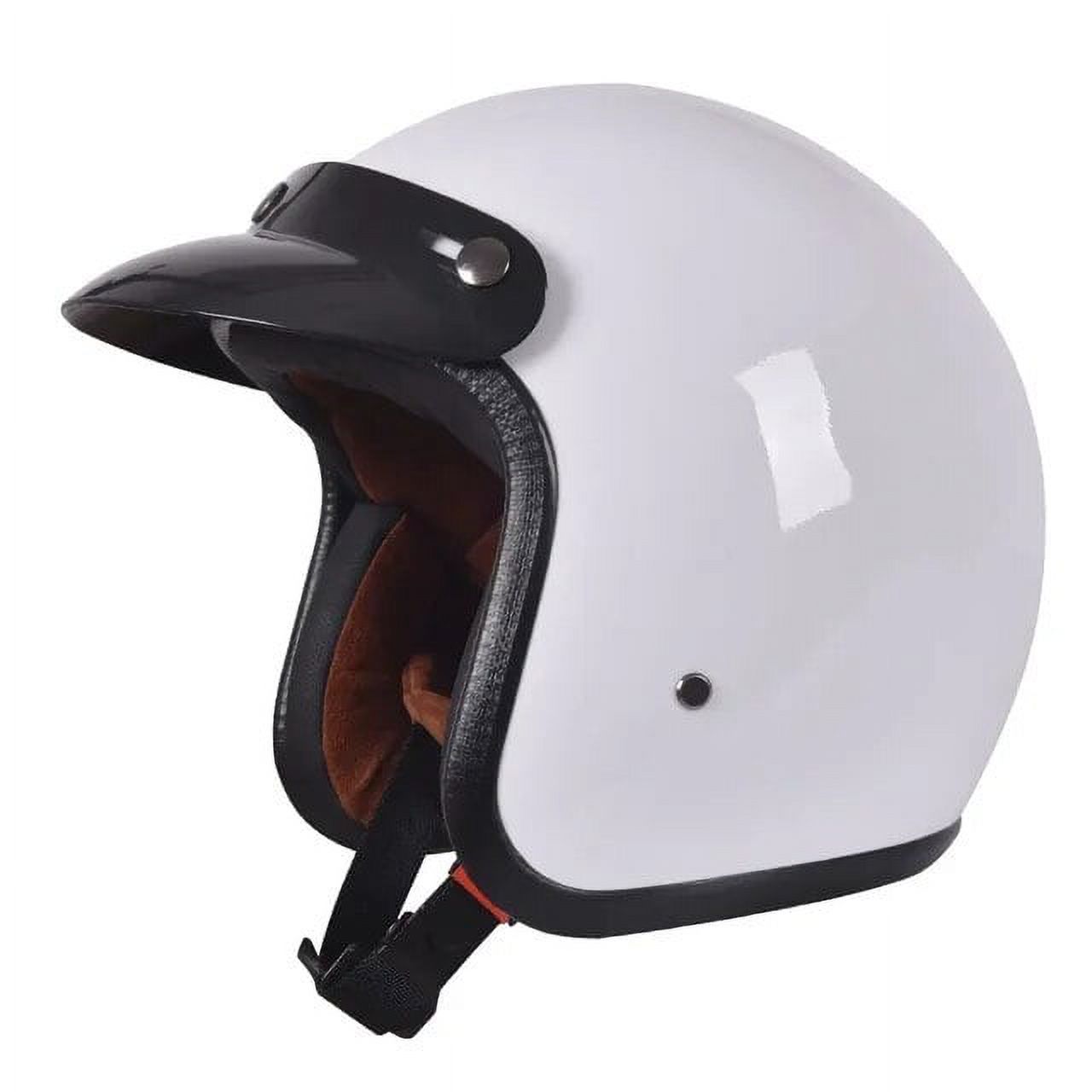 2024 Half Open Motorcycle Helmet Jet Motocross Accessories Casco Moto Helmet 3/4 Open Face Vintage Helmet Four Seasons Capacete