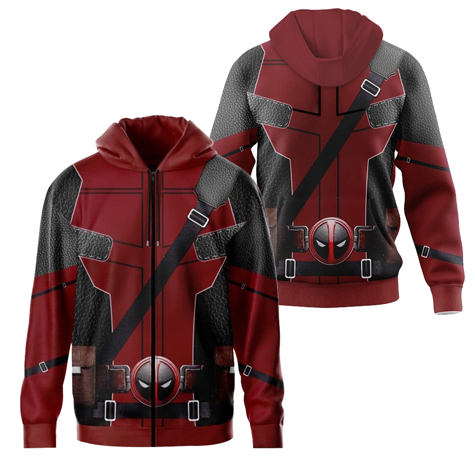 2024 Halloween Deadpool Cosplay Costume, Deadpool New Movie Hoodie