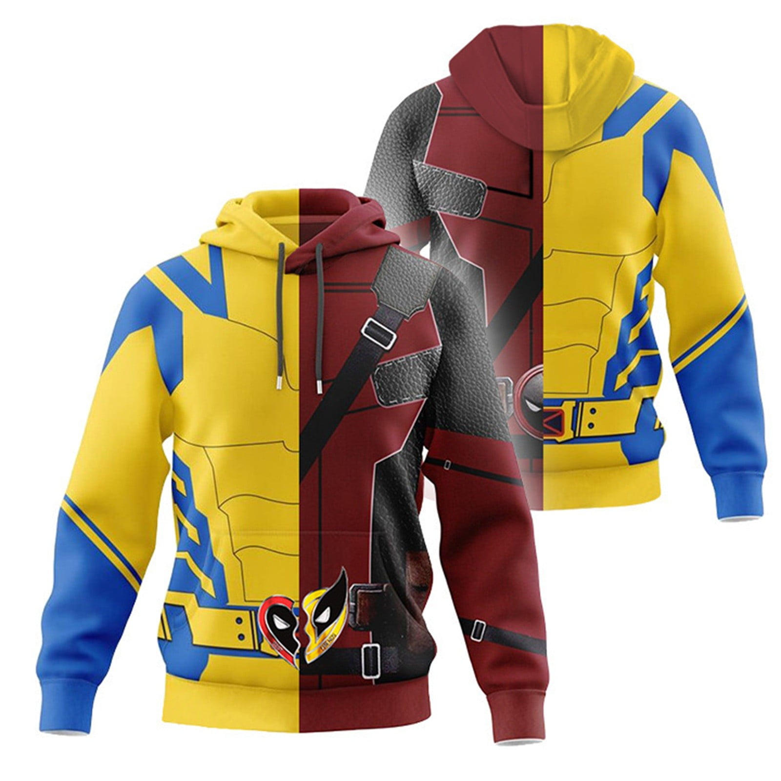 2024 Halloween Deadpool Cosplay Costume, New Movie Hoodie Cosplay